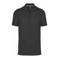 POLO PIQUÉ HOMEM M/M 2 BOT CINZA ESC WK274